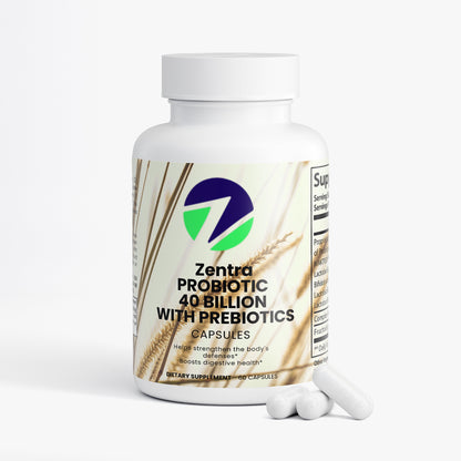 Zentra Probiotic 40 Billion with Prebiotics