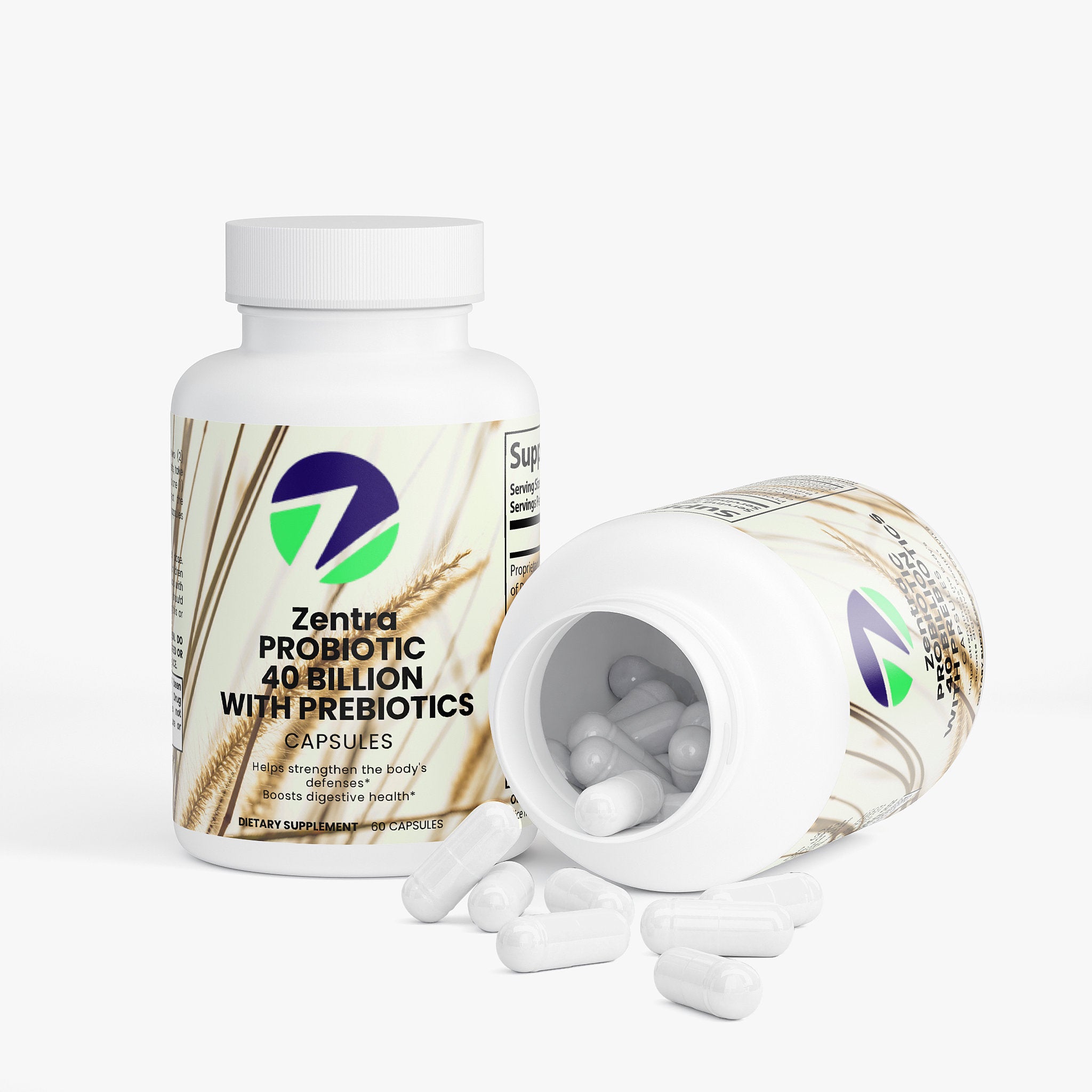 Zentra Probiotic 40 Billion with Prebiotics